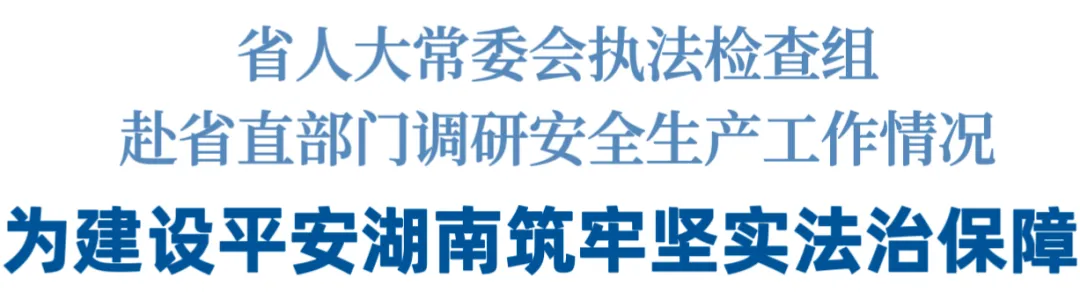 湖南省人大常委會執(zhí)法檢查組調(diào)研由辰安科技承建的自然災(zāi)害監(jiān)測預(yù)警與輔助決策平臺